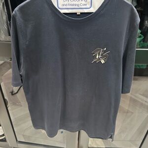 Hermes Dark Blue Short Sleeve Tee